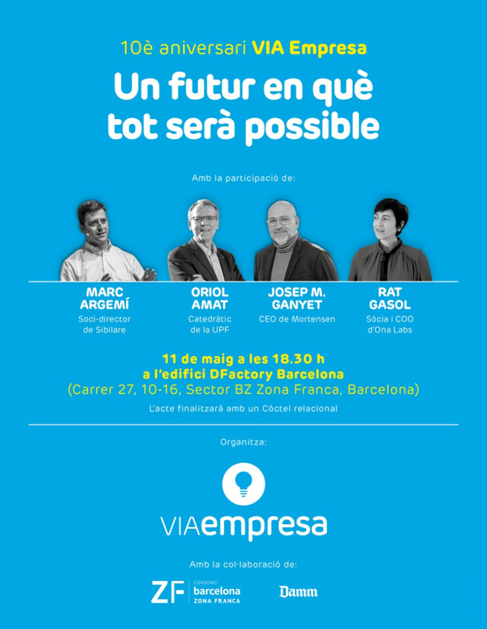 Acte de celebració dels 10 anys de VIA Empresa Acte de celebració dels 10 anys de VIA Empresa
