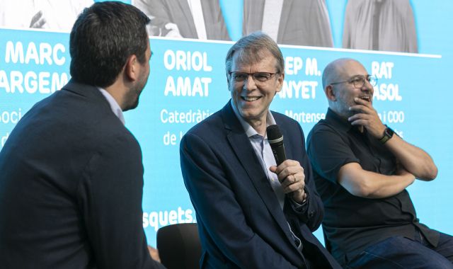 Oriol Amat durante la celebración de los 10 años de | VIA Empresa Marco Libro