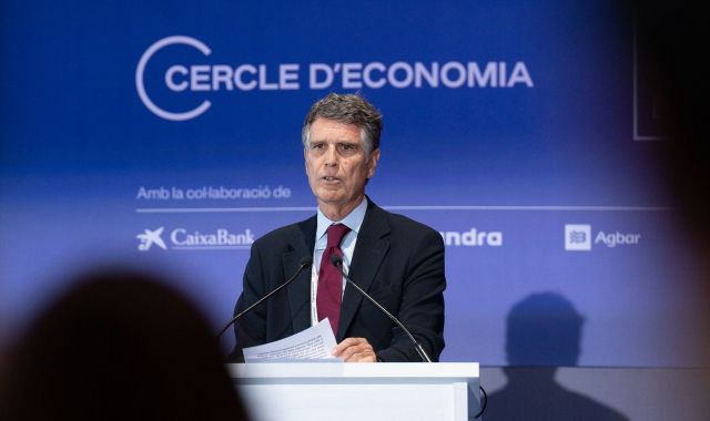 Jaume Guardiola, president del Cercle d'Economia durant la inauguració de les jornades| EP