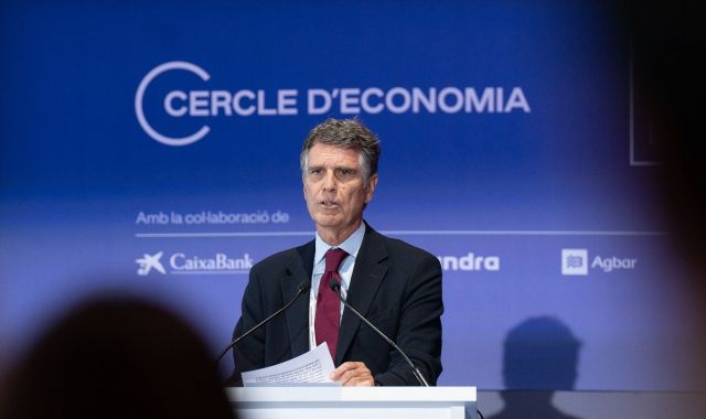 Jaume Guardiola, president del Cercle d'Economia durant la inauguració de les jornades| EP