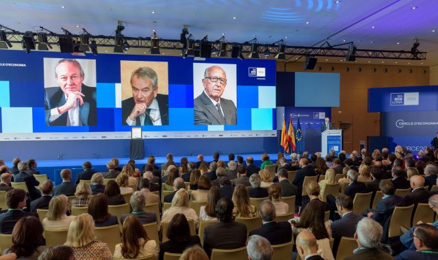 L'homenatge del Cercle a Vicenç Oller, Enric Corominas i Josep Piqué | Cedida