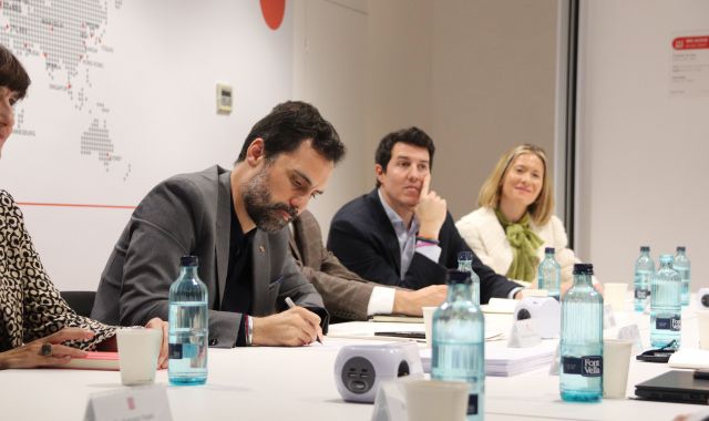 El conseller se ha reunido con representantes del tejido industrial catalán | ACN - Maria Asmarat