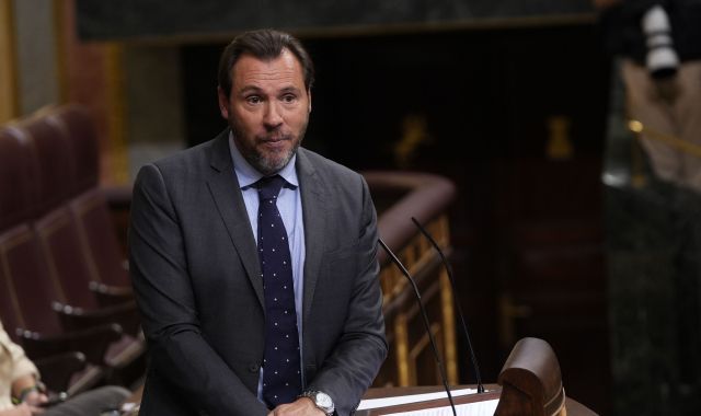 El diputat del PSOE Óscar Puente, durant la intervenció dels socialistes al debat d'investidura | ACN