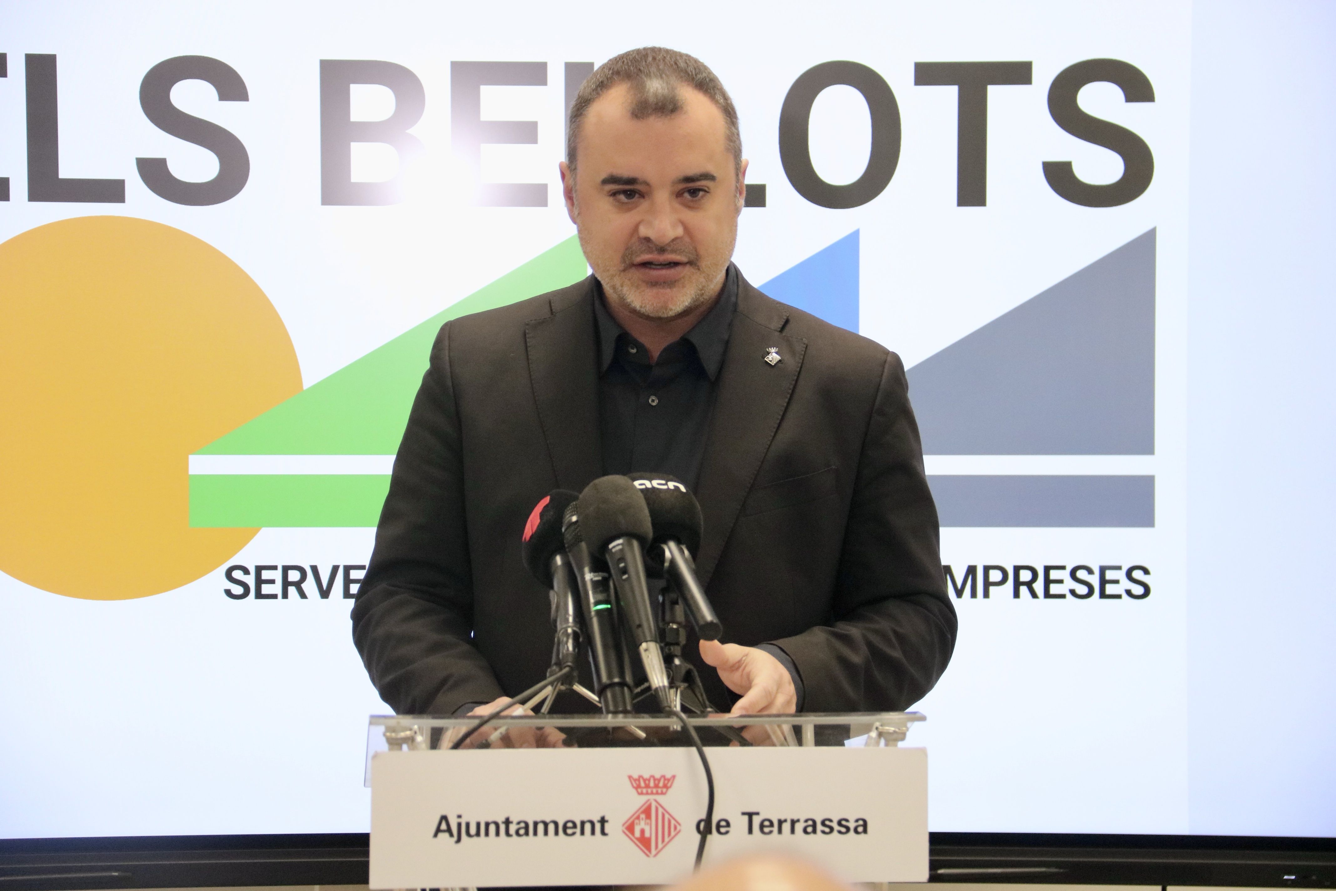 L'alcalde de Terrassa, Jordi Ballart, durant la presentació del Pla Director de Polígons | ACN L'alcalde de Terrassa, Jordi Ballart, durant la presentació del Pla Director de Polígons | ACN