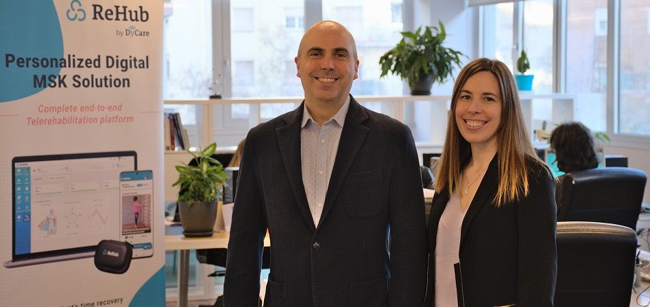 Ricardo Jauregi, CTO de Dyare i Silvia Raga, CEO de DyCare | Cedida