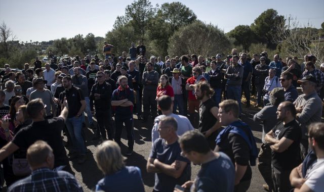 Els pagesos organitzats en assemblea durant el febrer de 2024 | EP