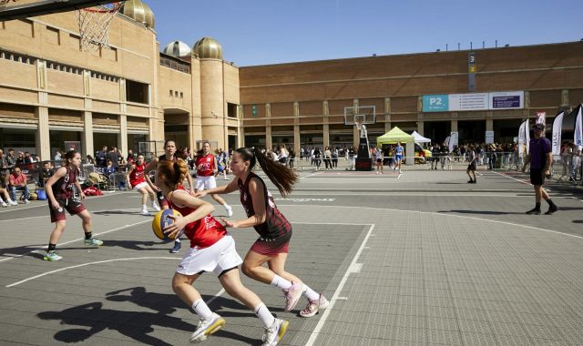 Partit de bàsquet 3x3 celebrat en l'edició anterior del Saló | Cedida