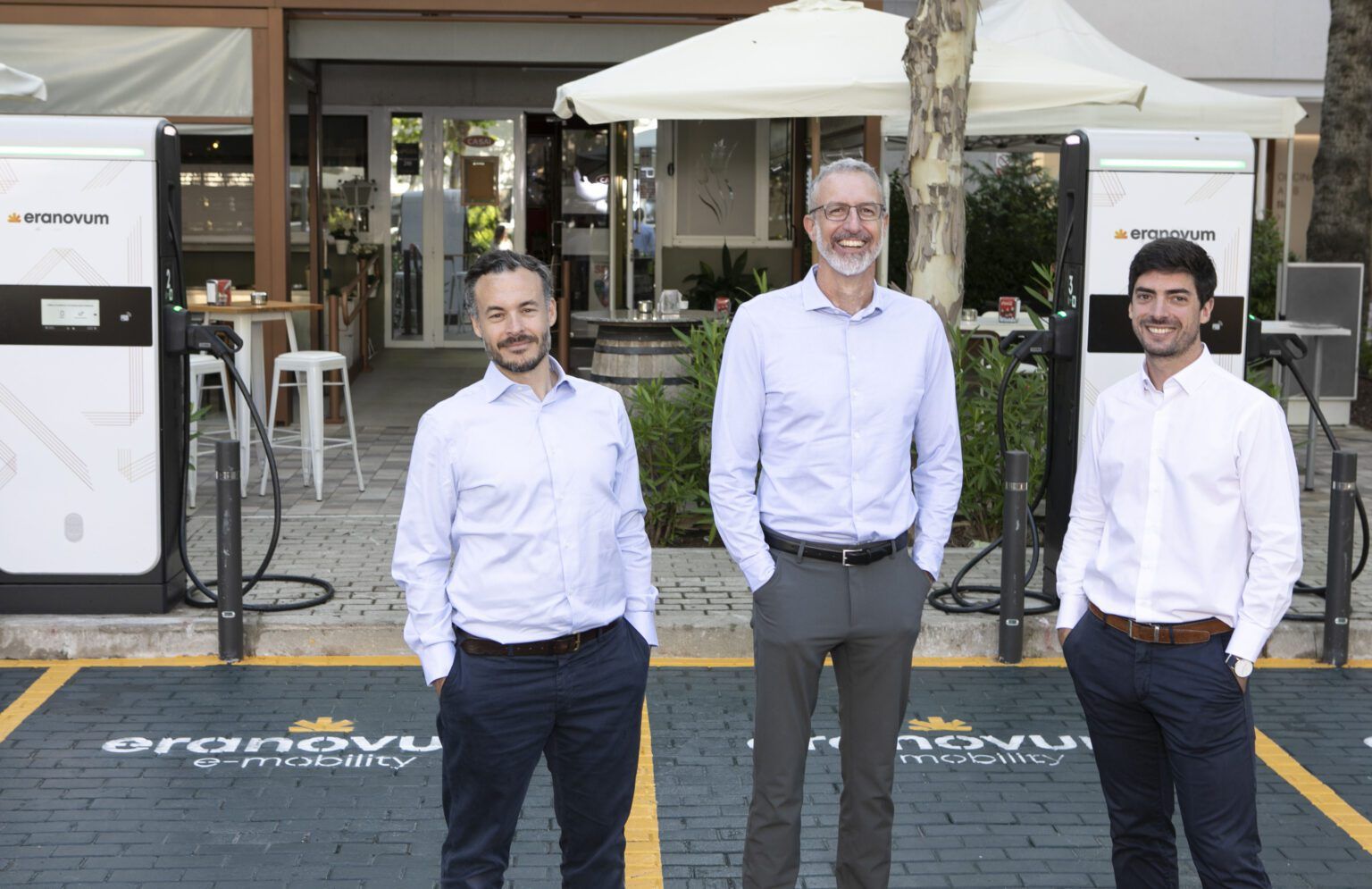 Jose Luis Aguirre y Guy Shahar, socios y cofundadores de Eranovum y David Vallespin CEO y socio de Eranovum | Cedida Jose Luis Aguirre y Guy Shahar, socios y cofundadores de Eranovum y David Vallespin CEO y socio de Eranovum | Cedida