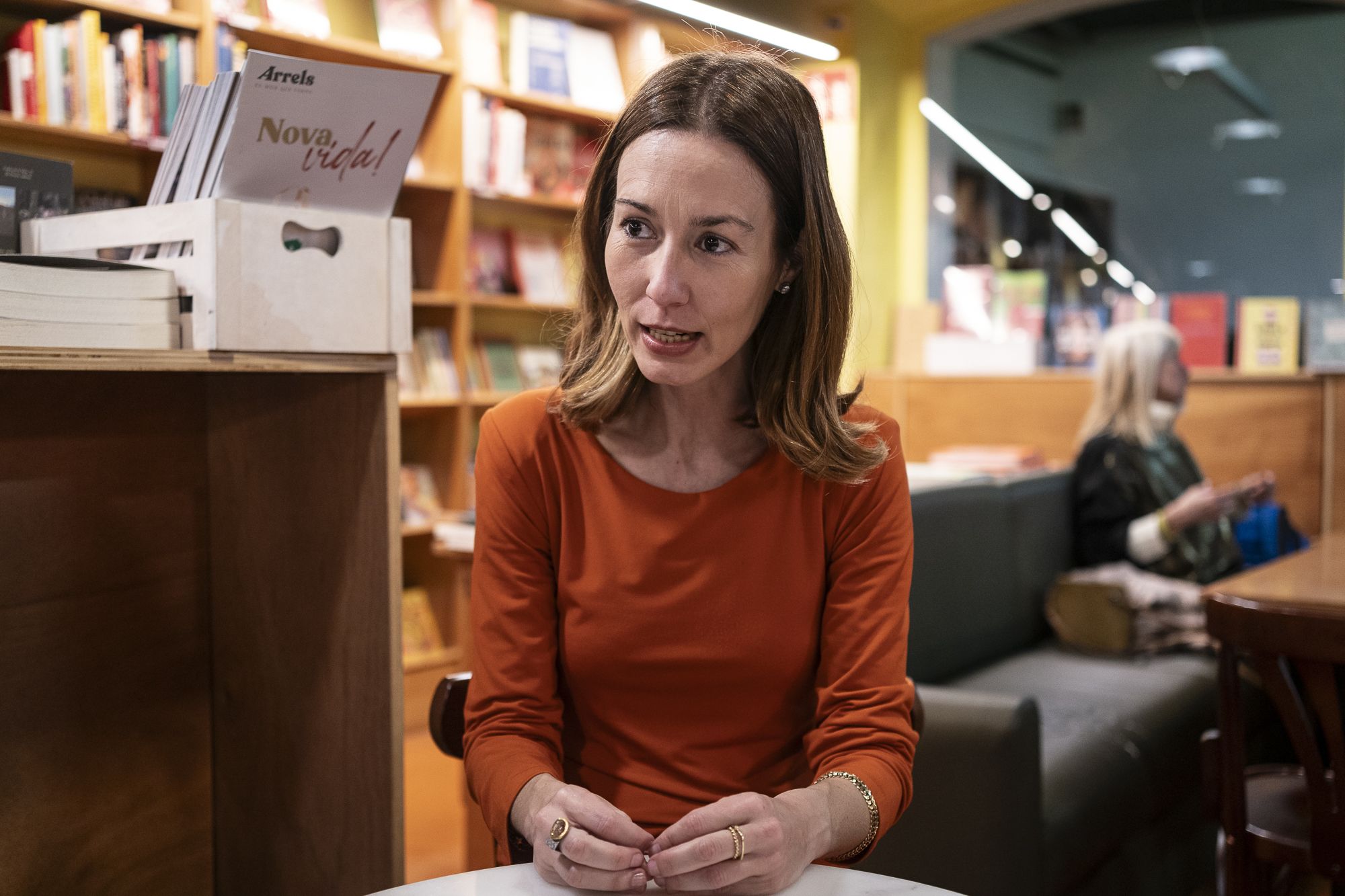 Agnès Ensesa, fundadora de Travel with conscience, a la llibreria Altaïr | Mireia Comas
