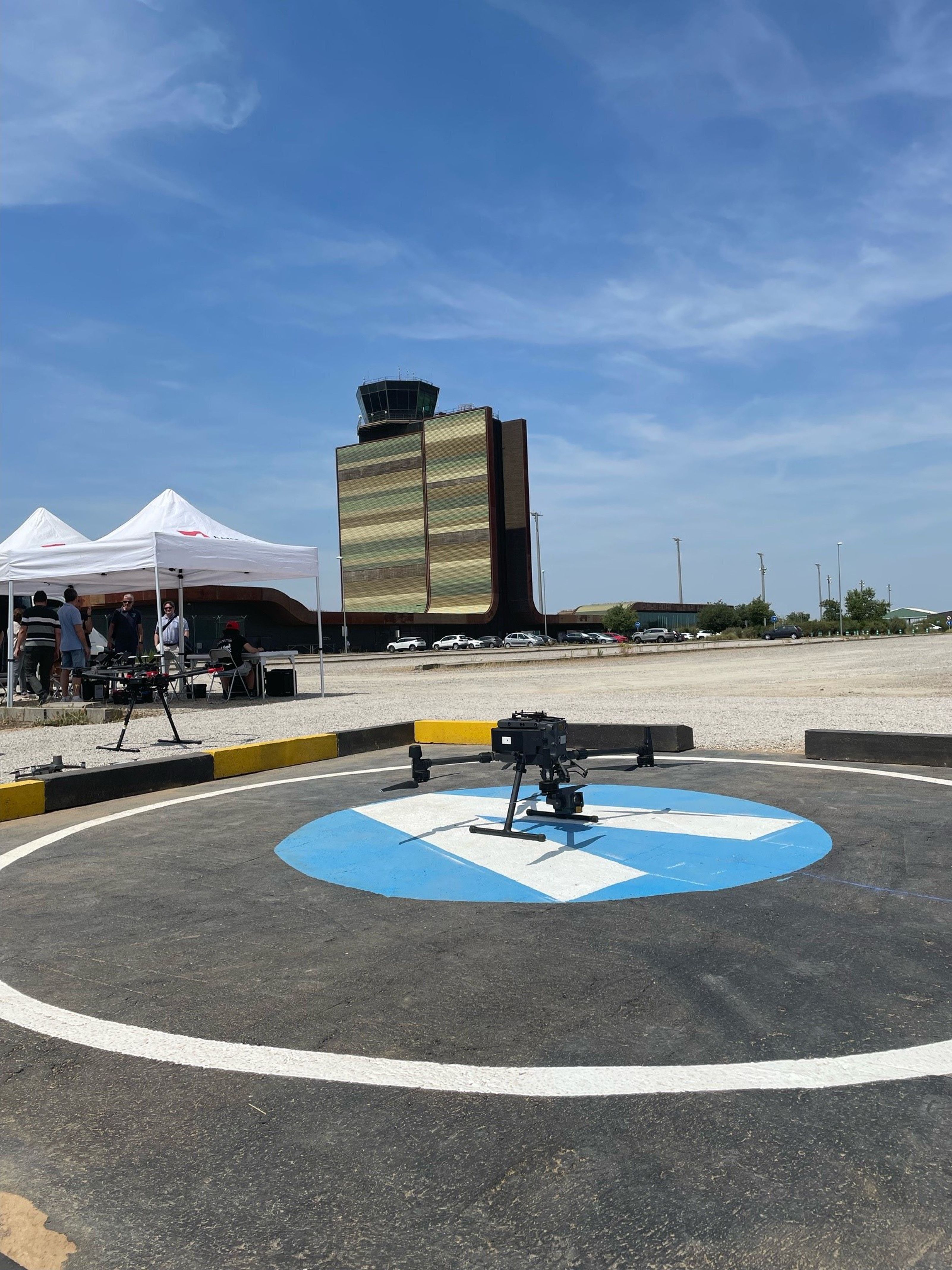 El nou vertiport per a drons petits i mitjans de l'aeroport de Lleida-Alguaire | ACN El nou vertiport per a drons petits i mitjans de l'aeroport de Lleida-Alguaire | ACN
