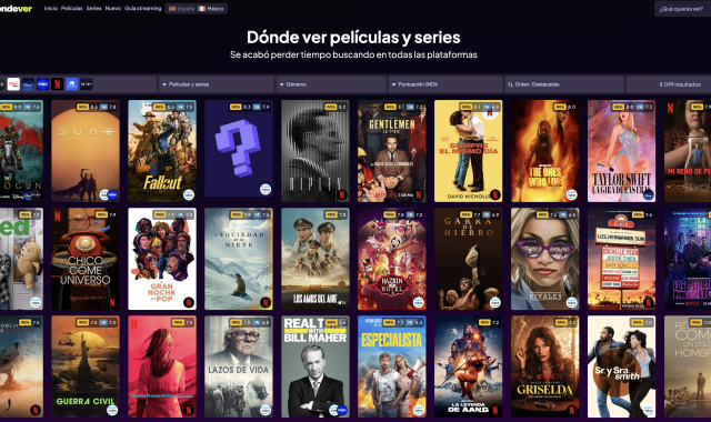 Portada del web de Dondever.com a Mèxic | Cedida Portada del web de Dondever.com a Mèxic | Cedida