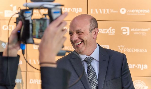 Joan Matéis, presidente de la EmpresaUnión rial de la Anoia, a la 24a Noche Empresarial UEA| Cedida Joan Mateu, president de la Unió Empresarial de la Anoia, a la 24a Noche Empresarial UEA| Cedida
