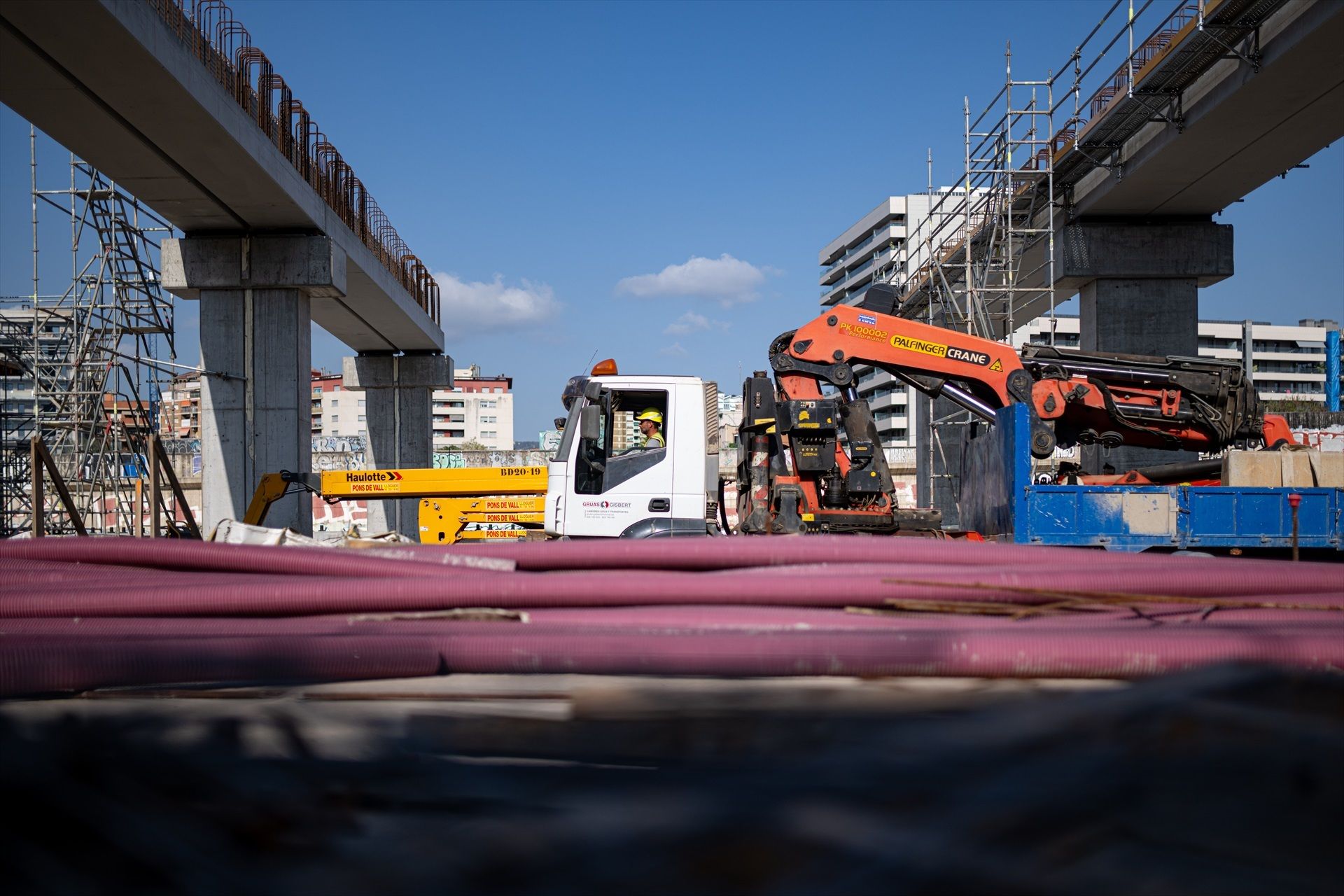 Obres a l'estació de la Sagrera durant l'agost de 2024 | EP Obres a l'estació de la Sagrera durant l'agost de 2024 | EP