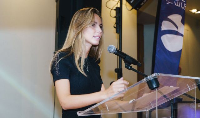 Ariadna Vallverdú, durant un esdeveniment de YEC | Cedida Ariadna Vallverdú, durant un esdeveniment de YEC | Cedida