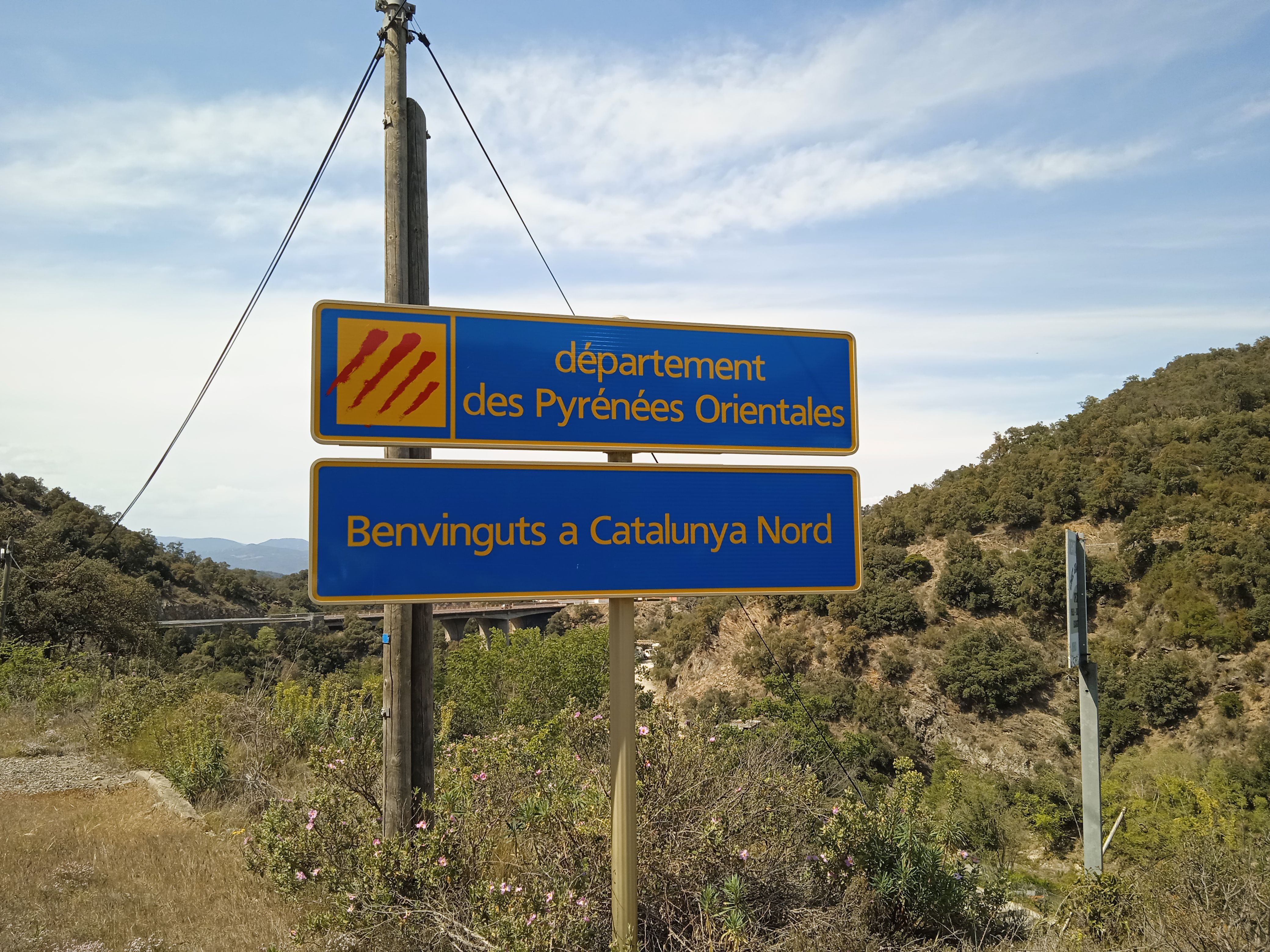 Panell ubicat a la Catalunya Nord | Cedida Panell ubicat a la Catalunya Nord | Cedida