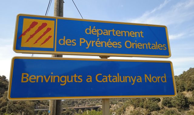 Panell ubicat a la Catalunya Nord | Cedida Panell ubicat a la Catalunya Nord | Cedida