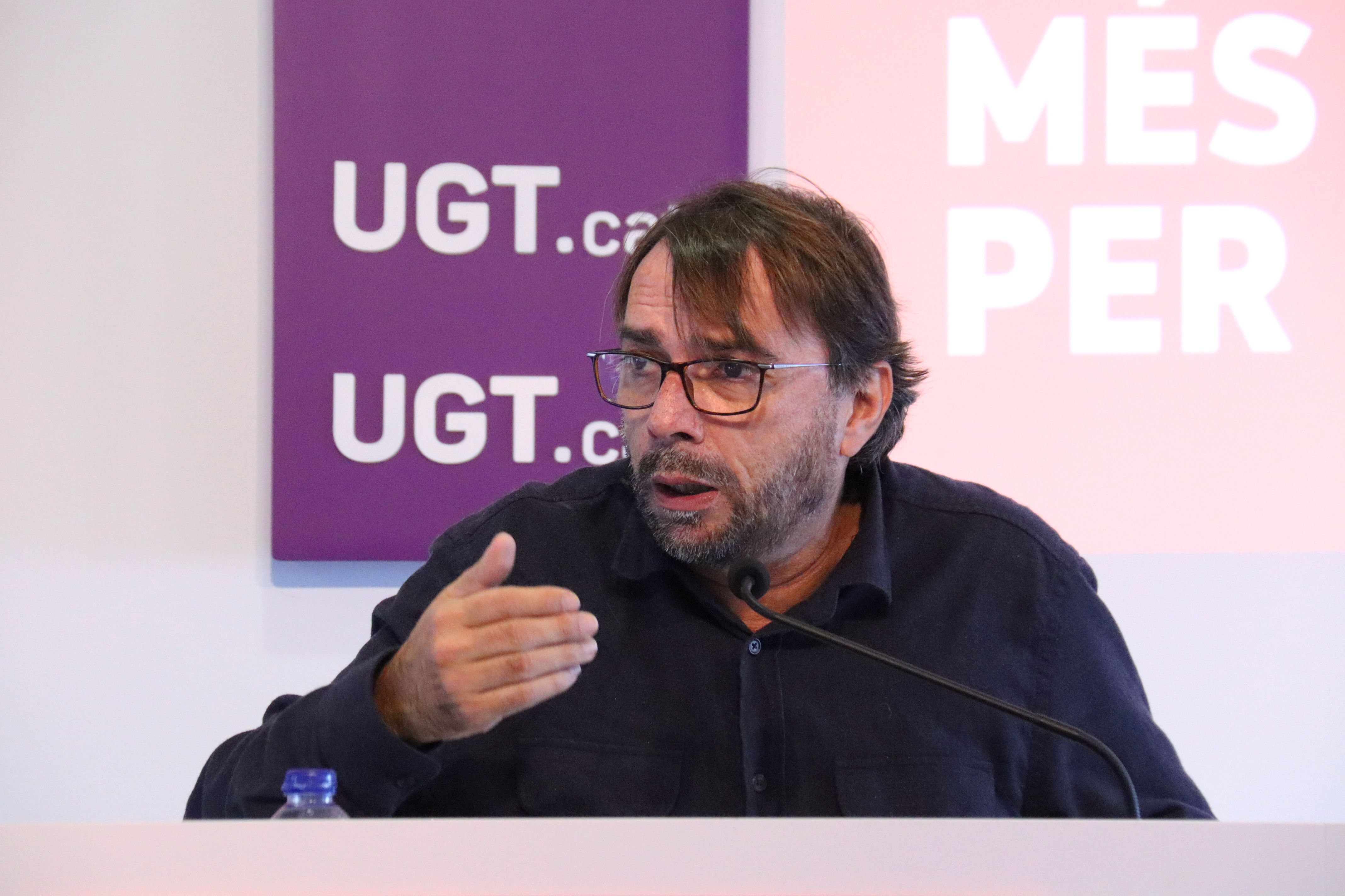El secretari general de la UGT de Catalunya, Camil Ros El secretari general de la UGT de Catalunya, Camil Ros