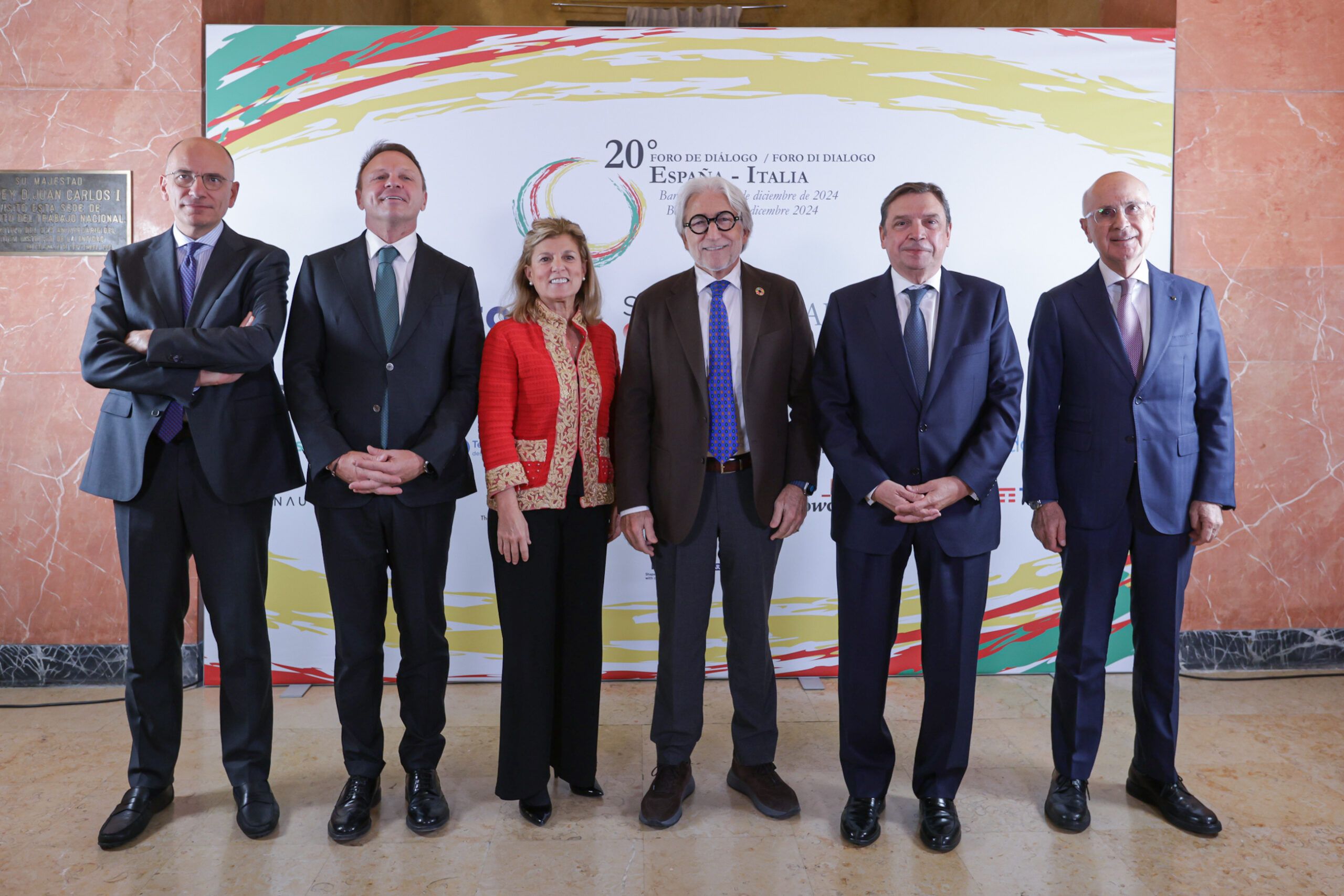 Algunes de les personalitats presents al Foro España-Italia | Cedida Algunes de les personalitats presents al Foro España-Italia | Cedida