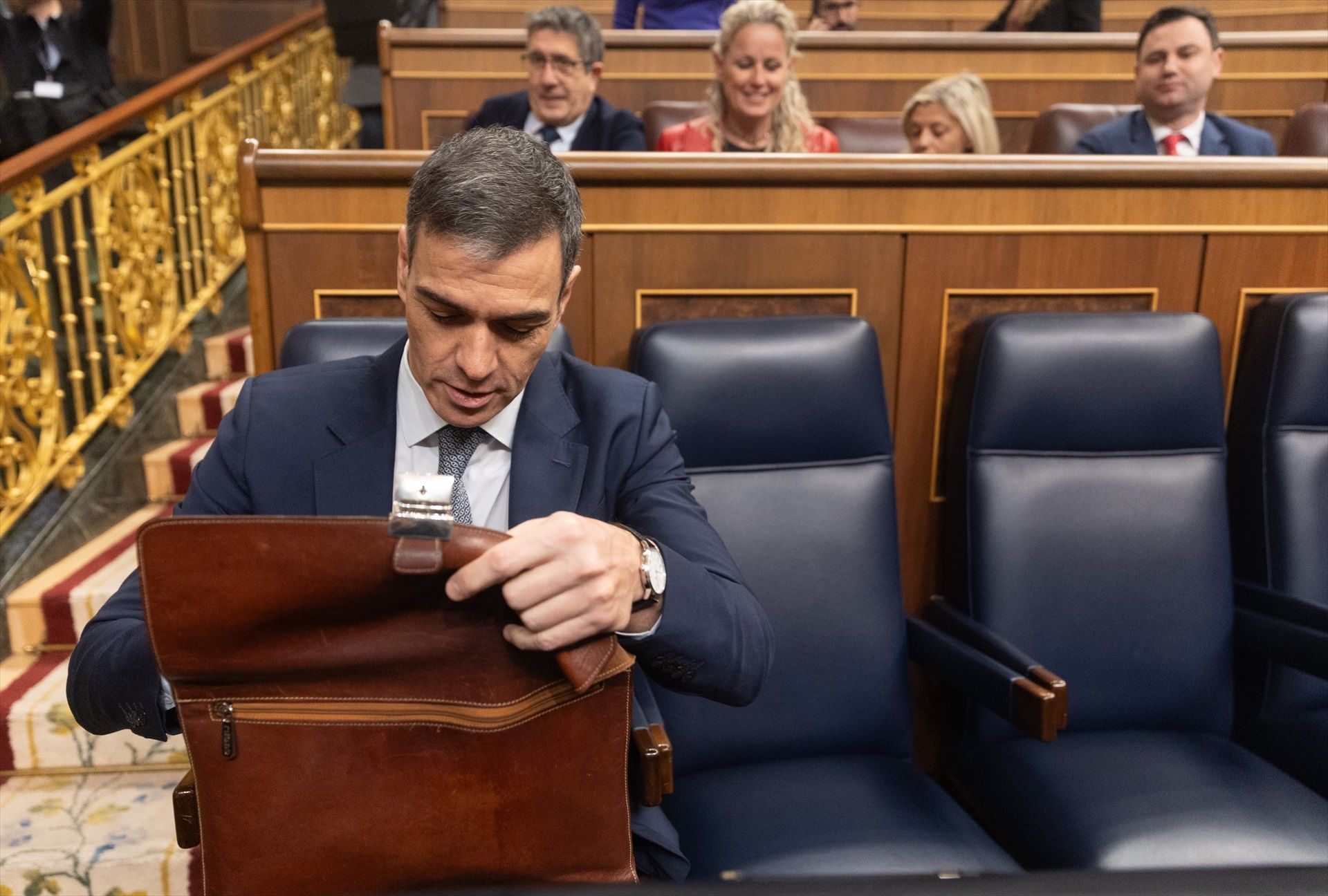 Pedro Sánchez en el congrés dels diputats aquest febrer | EP