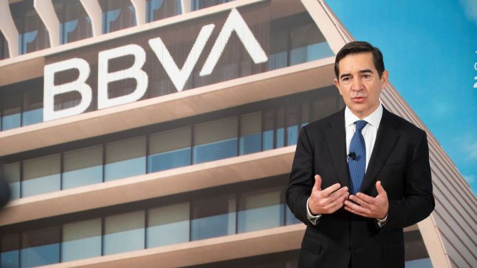El president del BBVA, Carlos Torres, durant la Junta General d'Accionistas 2025 del banc | Europa Press El president del BBVA, Carlos Torres, durant la Junta General d'Accionistas 2025 del banc | Europa Press