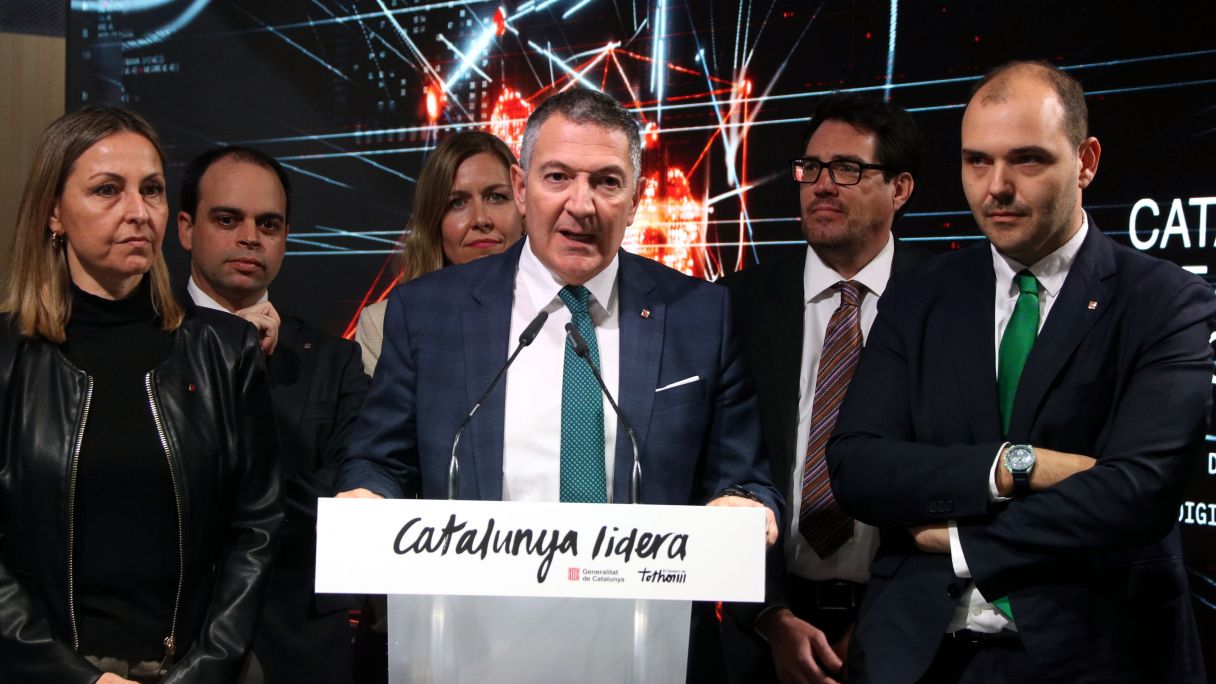 Miquel Sàmper en la inauguració de l'estand de la Generalitat al MWC 2025 | ACN Miquel Sàmper en la inauguració de l'estand de la Generalitat al MWC 2025 | ACN