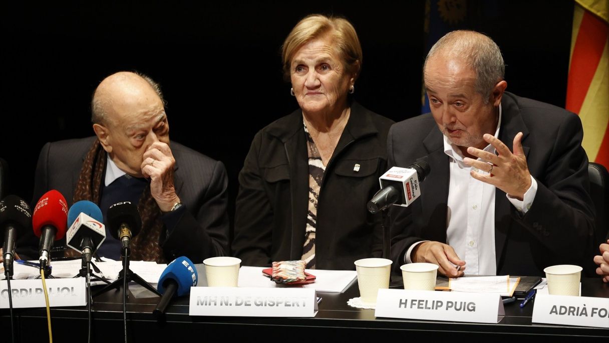 Els expresidents de la Generalitat, Jordi Pujol, Núria de Gispert i l'exconseller Felip Puig | EP Els expresidents de la Generalitat, Jordi Pujol, Núria de Gispert i l'exconseller Felip Puig | EP