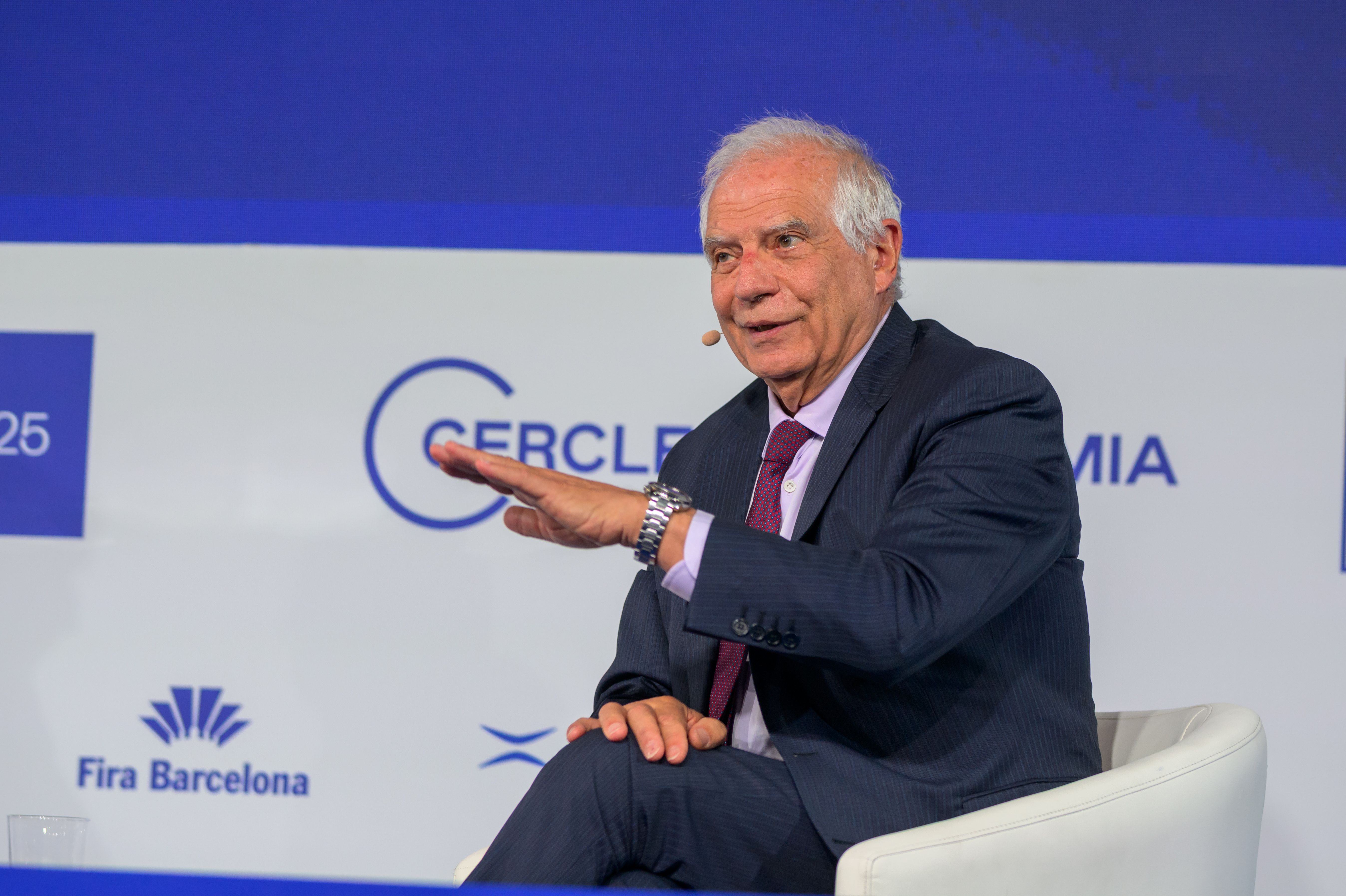 Josep Borrell durant la seva intervenció a la 40a Reunió del Cercle d'Economia | Cedida