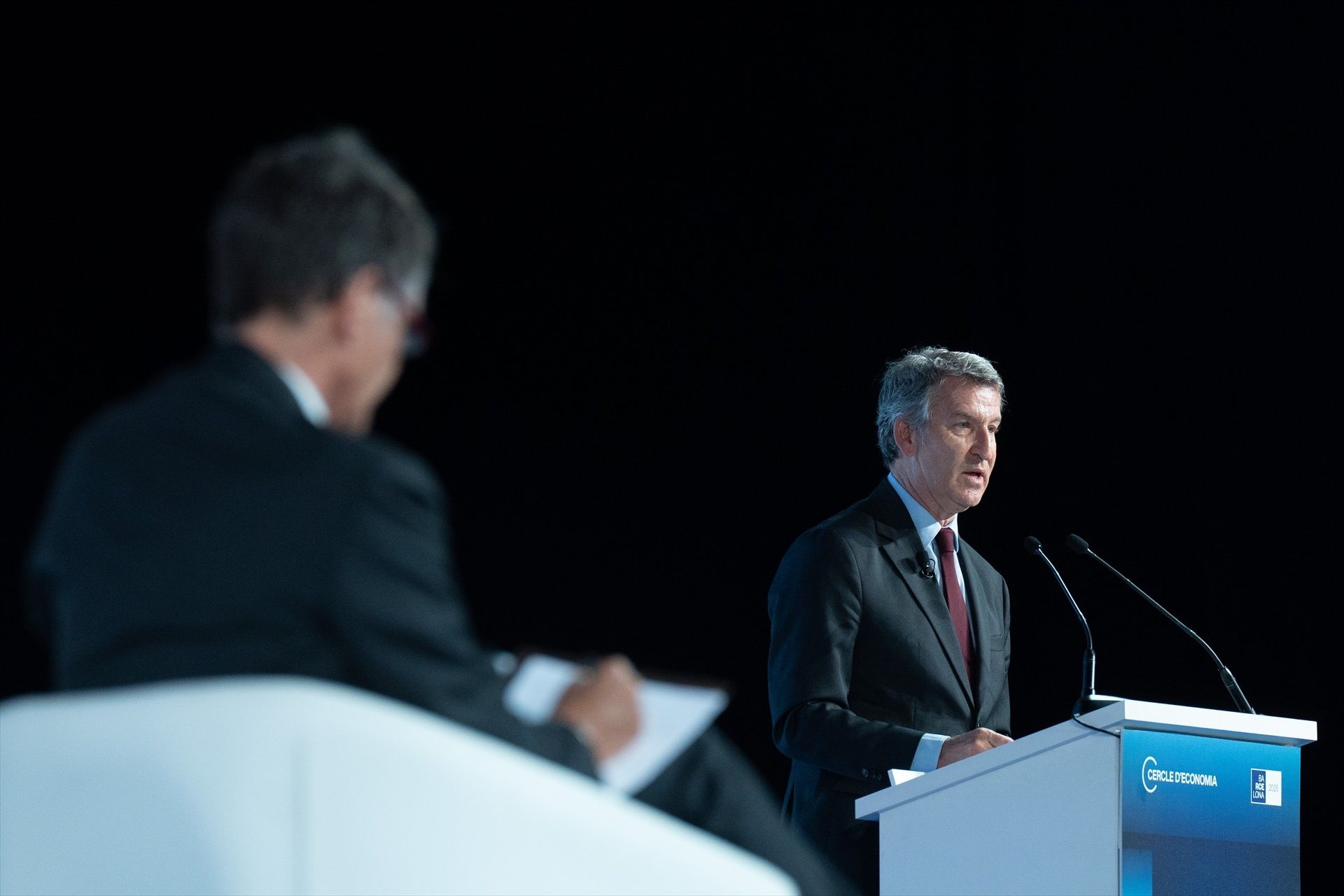 El presidente del PP, Alberto Núñez Feijóo, en la 40 Reunió del Cercle d'Economía | EP El presidente del PP, Alberto Núñez Feijóo, en la 40 Reunió del Cercle d'Economía | EP
