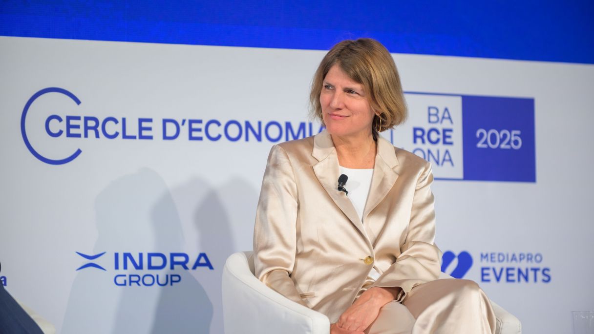 Helena Viñes durante la mesa redonda | Cedida Helena Viñes durante la mesa redonda | Cedida