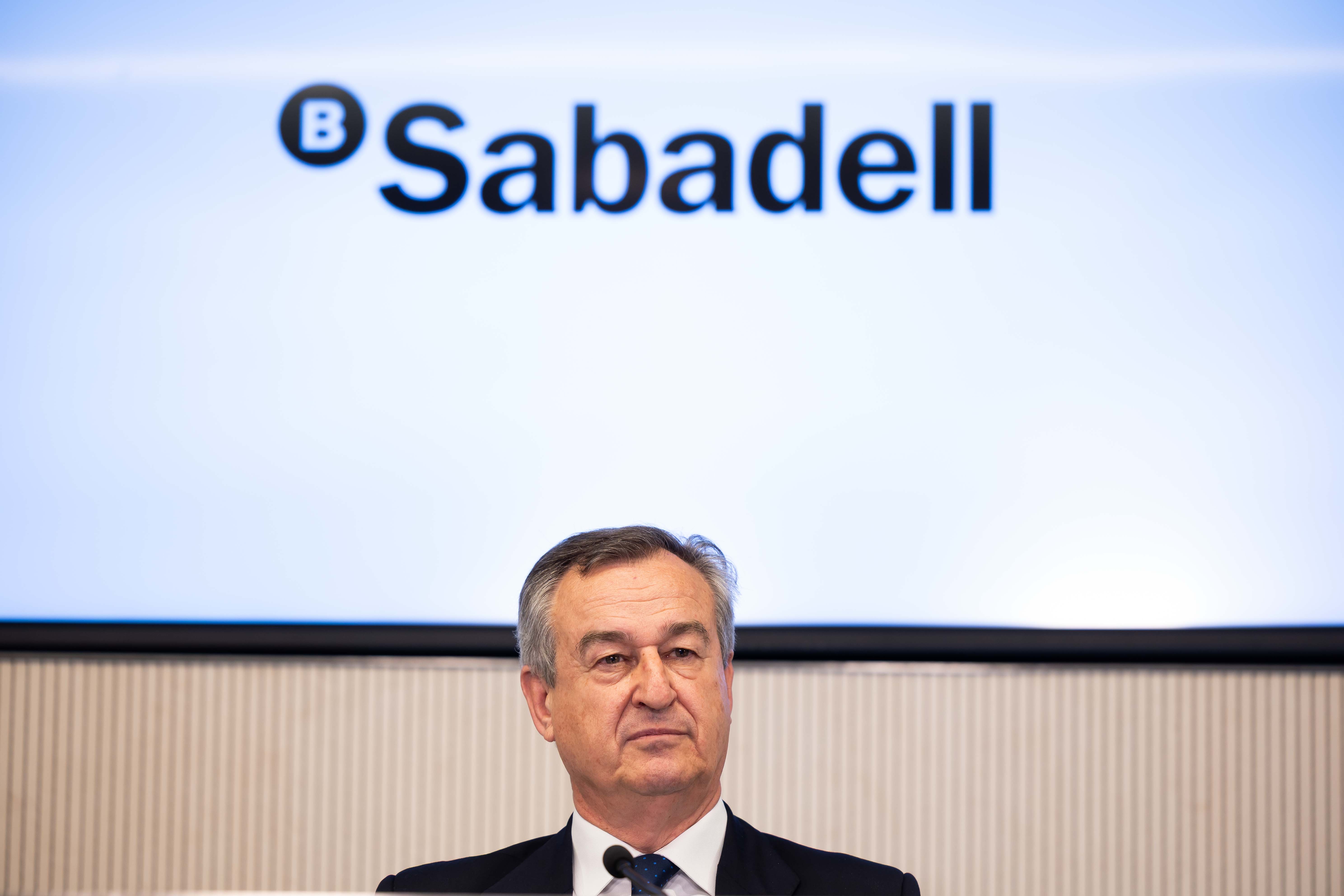 El consejero delegado del Banc Sabadell, César González-Bueno, durante la presentación de resultados | Cedida El consejero delegado del Banc Sabadell, César González-Bueno, durante la presentación de resultados | Cedida