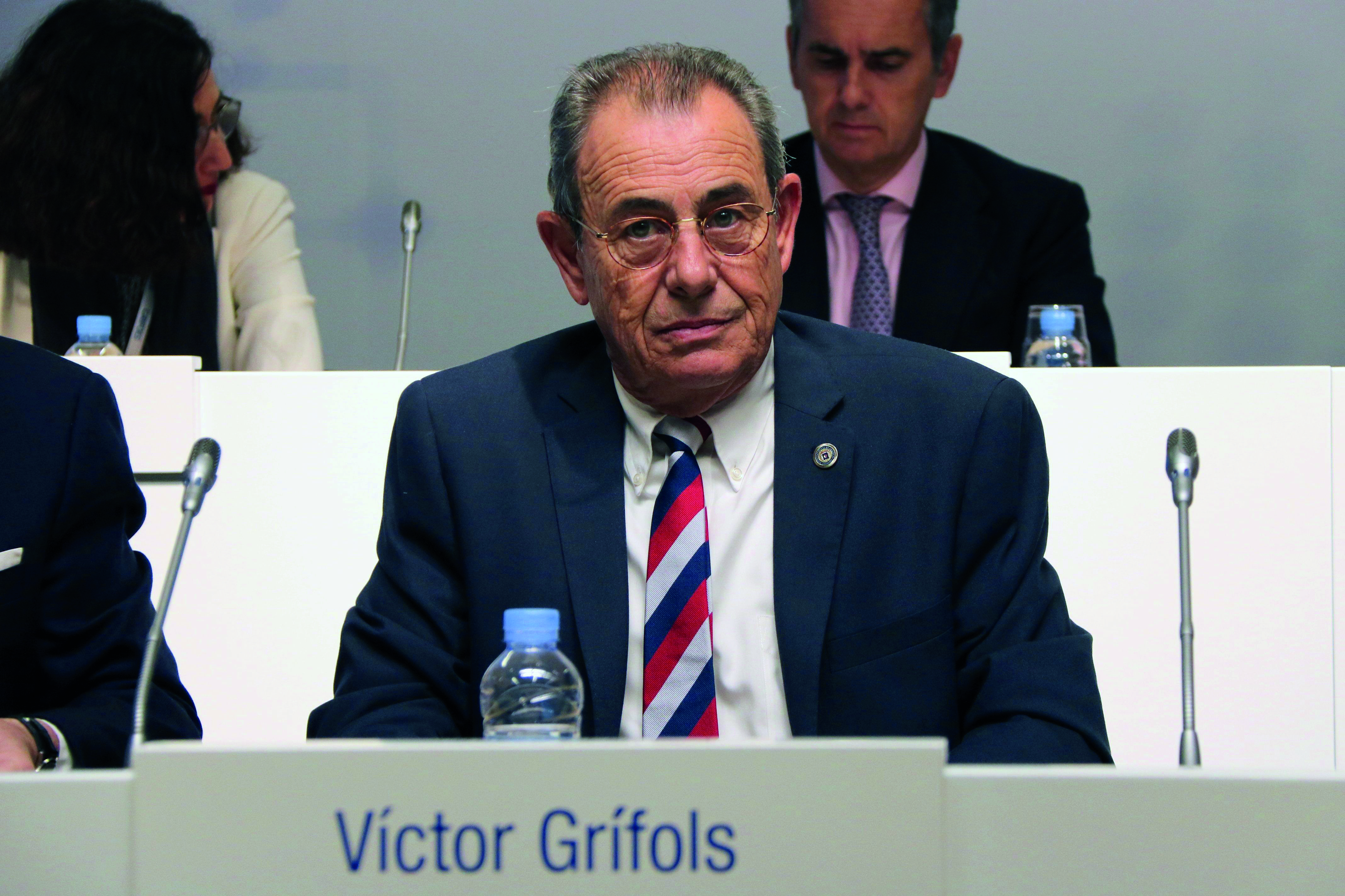 Victor Grífols durant una compareixença | Europa Press