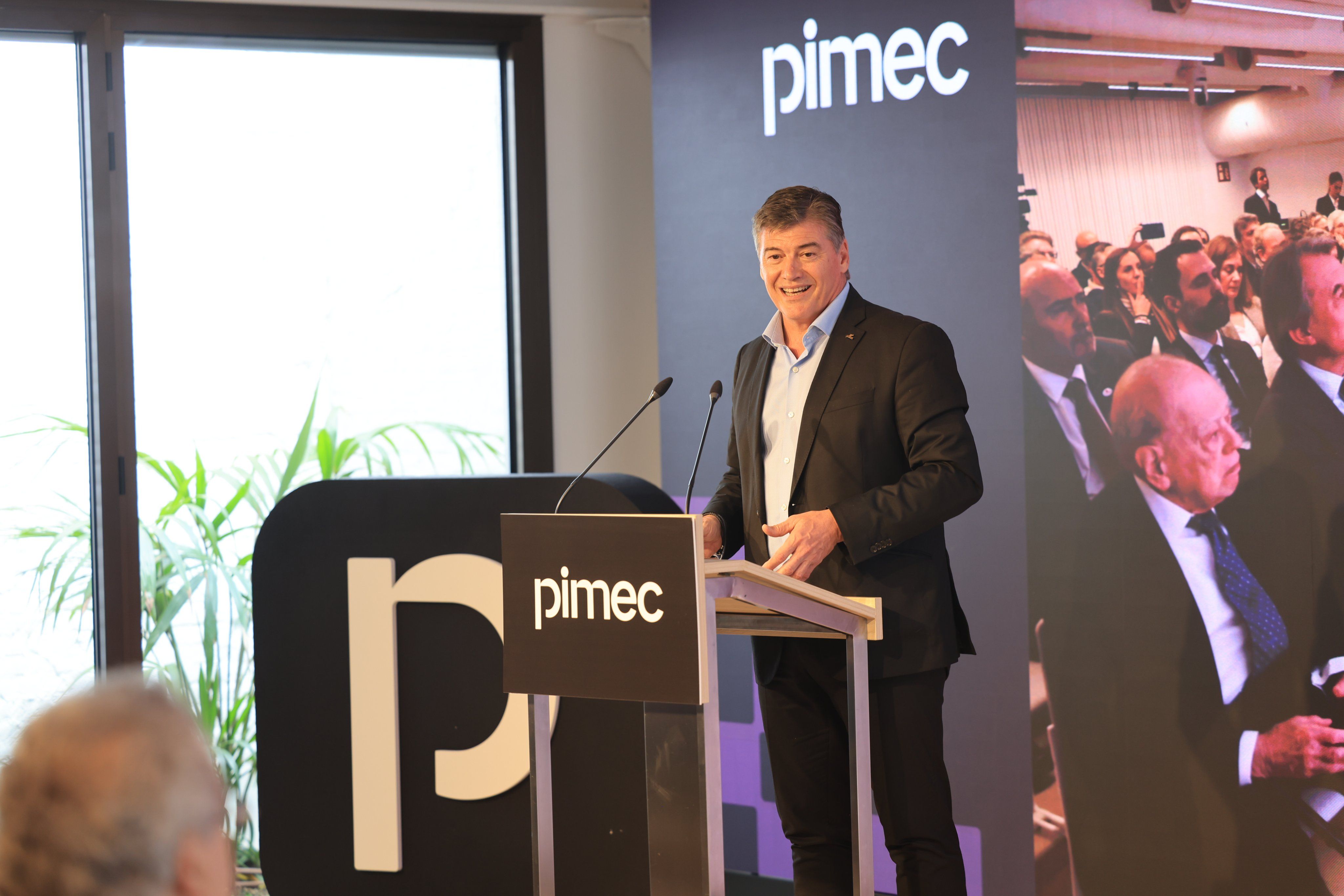 Antoni Cañete, president de Pimec, durant la inauguració de la nova seu | Pimec Antoni Cañete, president de Pimec, durant la inauguració de la nova seu | Pimec