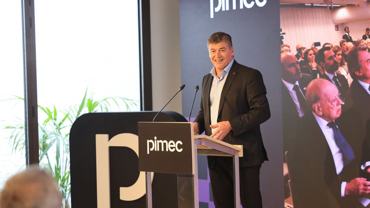 Antoni Cañete, president de Pimec, durant la inauguració de la nova seu | Pimec Antoni Cañete, president de Pimec, durant la inauguració de la nova seu | Pimec