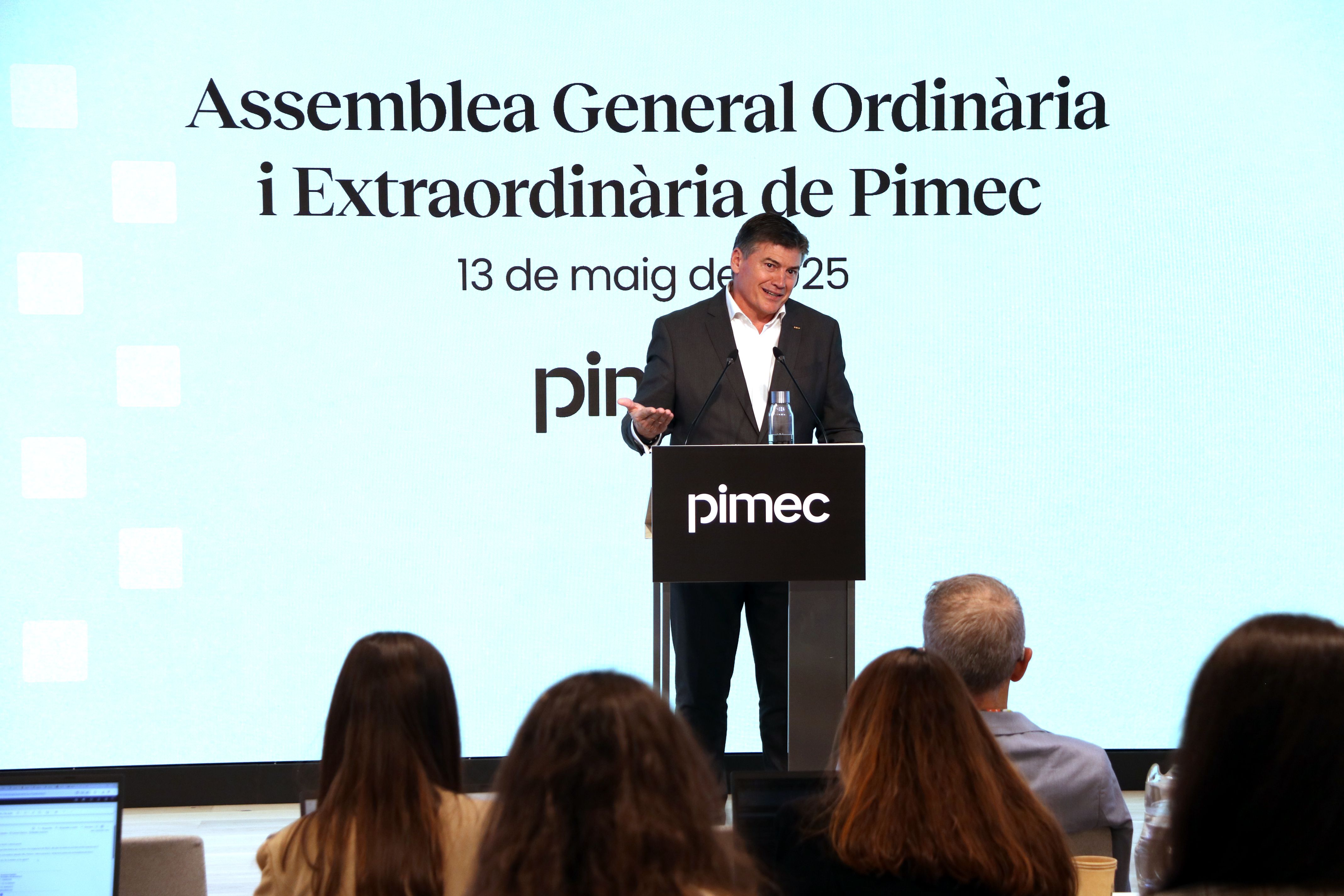 El president de Pimec, Antoni Cañete, en la presentació dels resultats de l'exercici del 2024 | ACN El president de Pimec, Antoni Cañete, en la presentació dels resultats de l'exercici del 2024 | ACN
