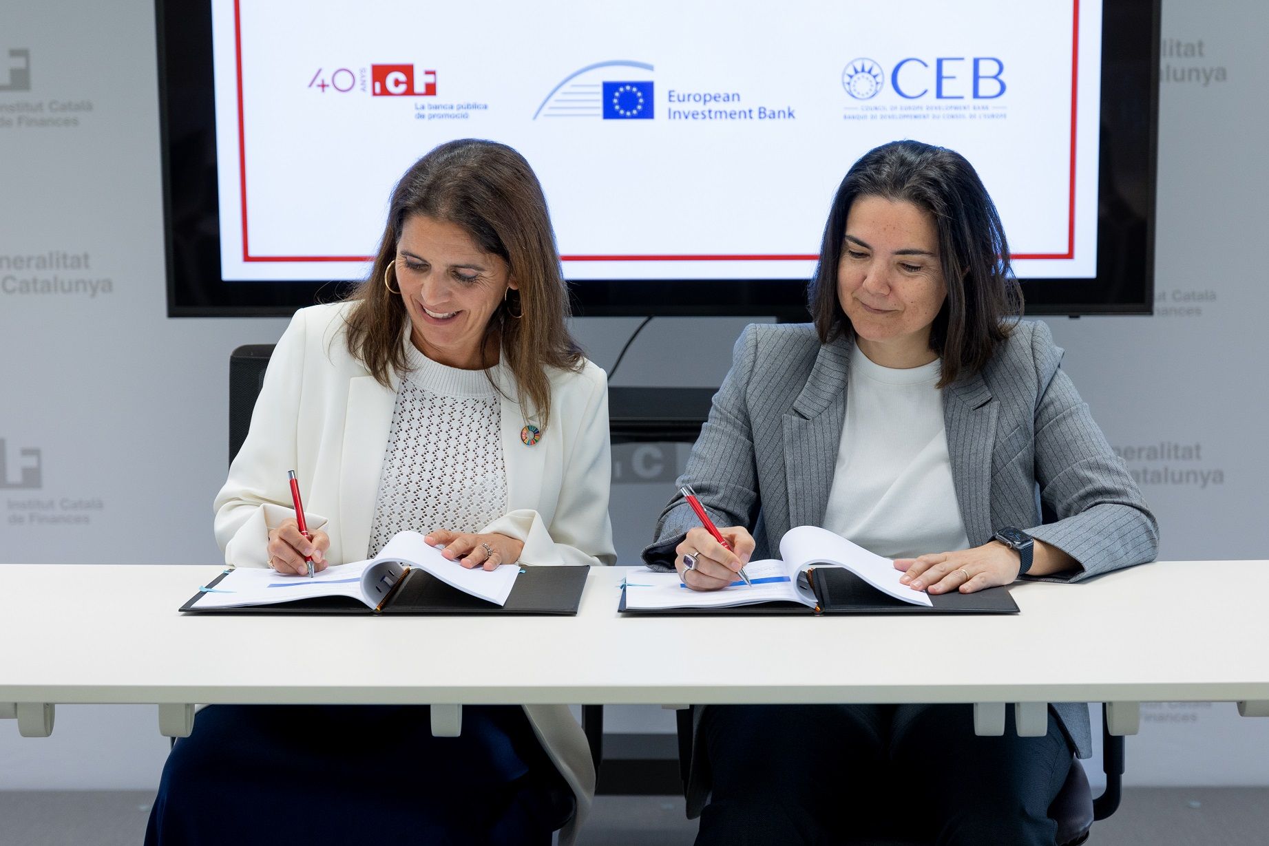 María Sigüenza, responsable del CEB per a Espanya, i Vanessa Servera, consellera delegada de l’ICF | Cedida María Sigüenza, responsable del CEB per a Espanya, i Vanessa Servera, consellera delegada de l’ICF | Cedida