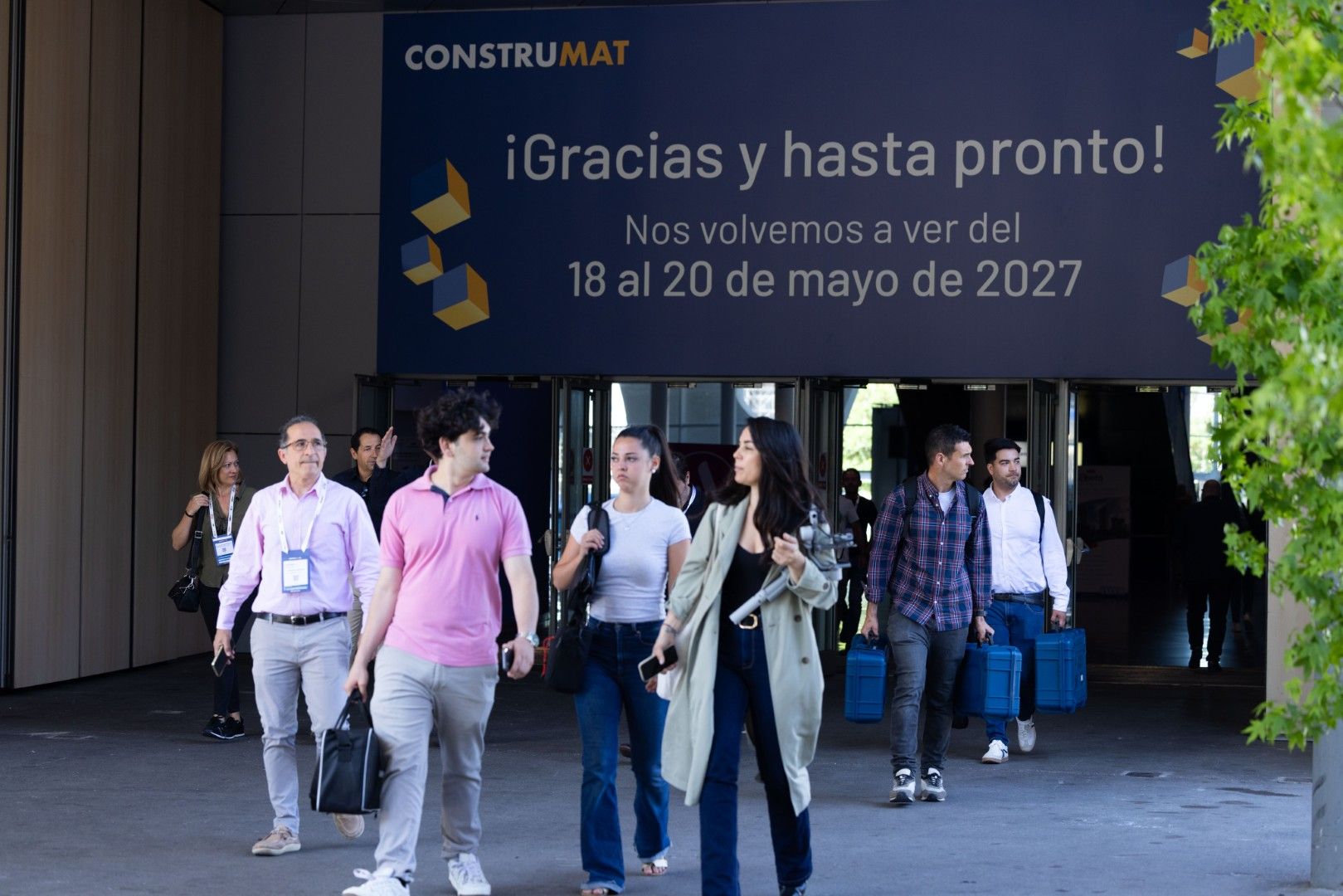 Assistents del Construmat abandonant el congrés durant l'últim dia | @ConstrumatBCN Assistents del Construmat abandonant el congrés durant l'últim dia | @ConstrumatBCN