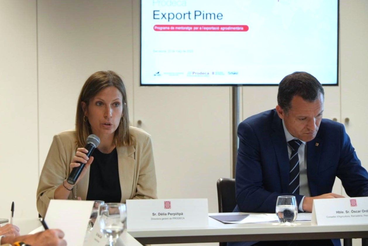 La directora de Prodeca, Dèlia Perpiñà, durant la presentació de Prodeca Export Pime | Cedida La directora de Prodeca, Dèlia Perpiñà, durant la presentació de Prodeca Export Pime | Cedida