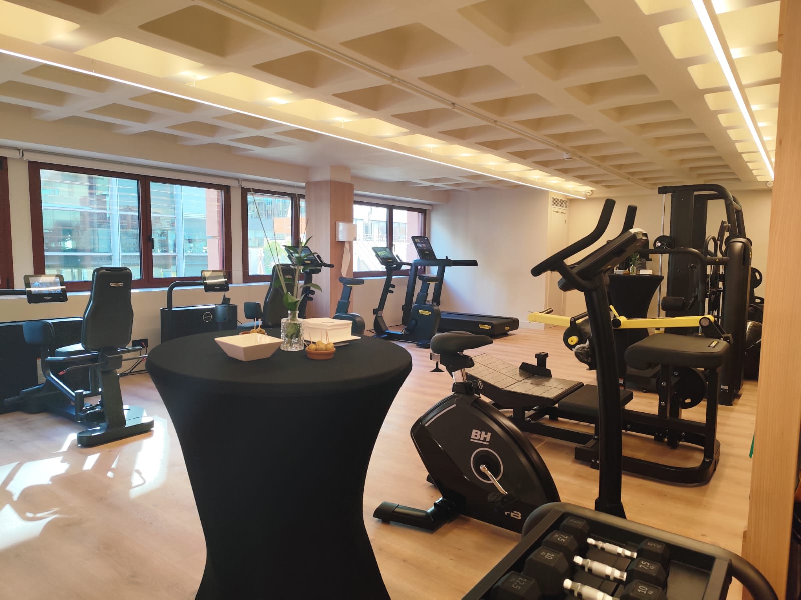 El gimnasio adaptado de Epsilon Physio, situado al fondo del centro, está iluminado con luz natural | VIA Empresa El gimnasio adaptado de Epsilon Physio, situado al fondo del centro, está iluminado con luz natural | VIA Empresa