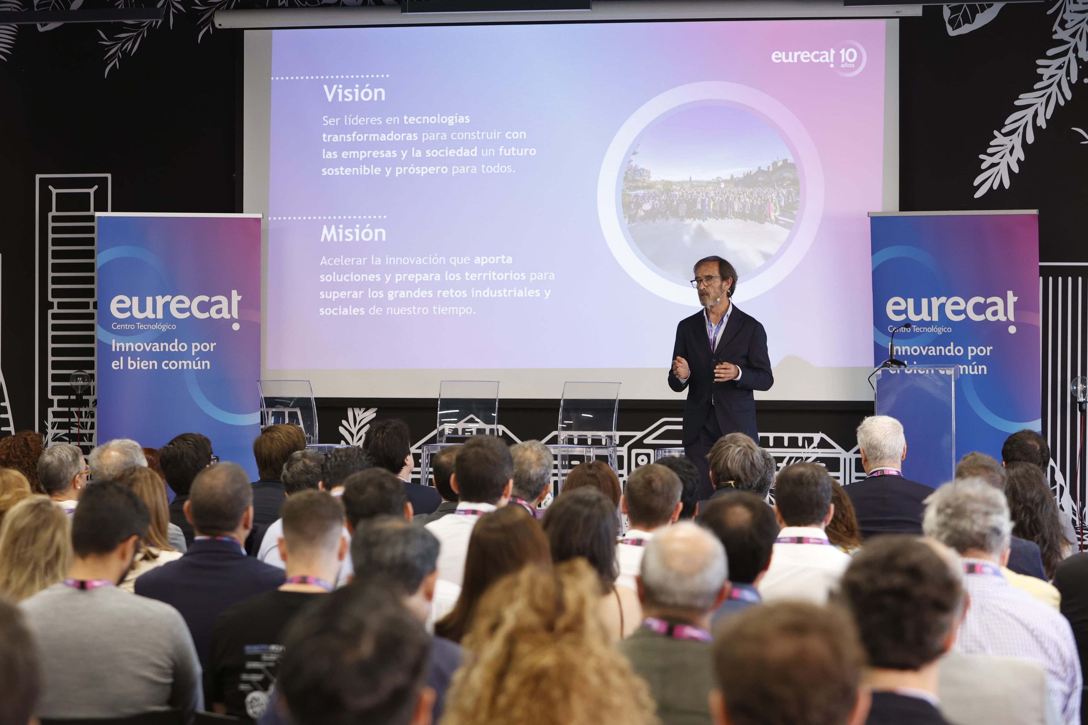 El director general d’Eurecat, Xavier López, durant la presentació de la nova seu a Madrid | ACN