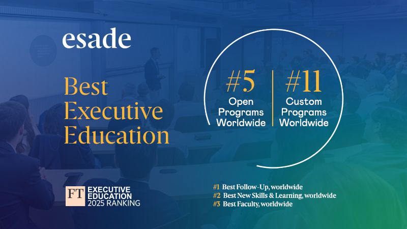 L'Esade Executive Education ha quedat cinquè al Ranking Financial Times 2025