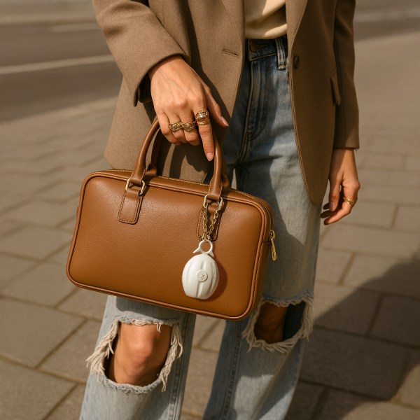 El dispositiu es penja com un complement (en un clauer, motxilla o bolso) El dispositiu es penja com un complement (en un clauer, motxilla o bolso)