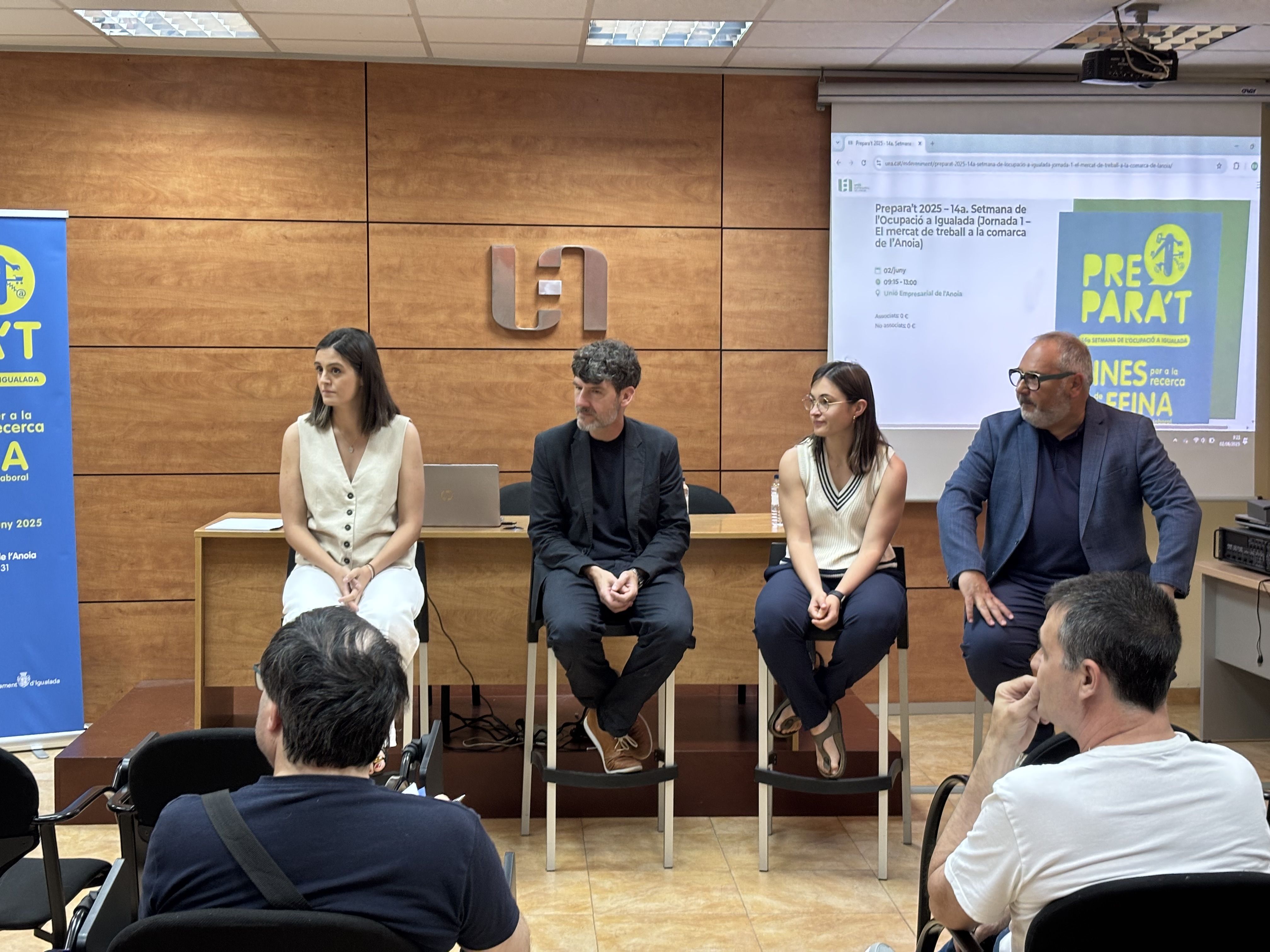 Ponents durant una de les sessions de la Setmana de l'Ocupació | Cedida