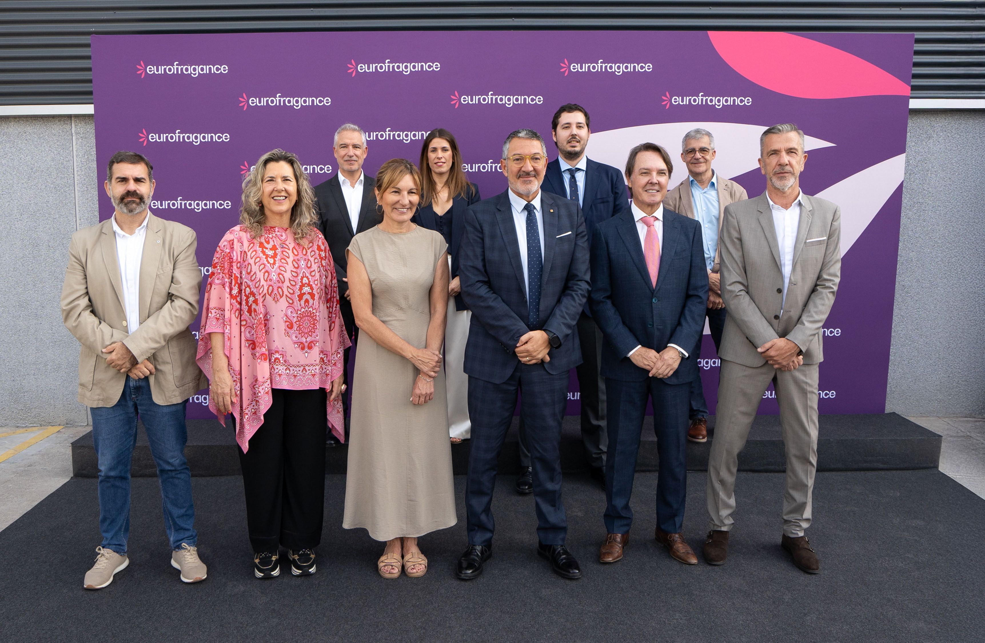 La inauguració de la planta de Rubí d'Eurofragance, encapçalada pel conseller Miquel Sàmper | Cedida