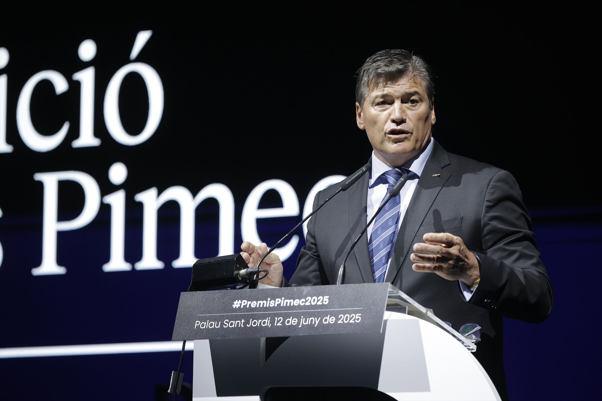 Antoni Cañete durante su intervención en la 38º edición de los Premios Pimec | Europa Press
