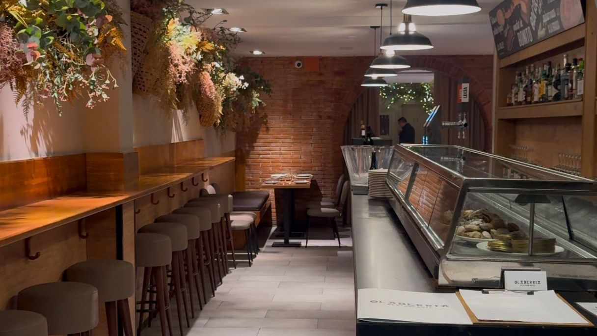 Entrada del nuevo restaurante Olaberría en Barcelona Entrada del nuevo restaurante Olaberría en Barcelona
