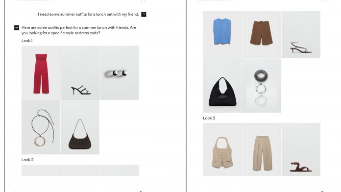 Mango Stylist, impulsado por inteligencia artificial (IA) generativa, permite descubrir y combinar prendas de forma fácil