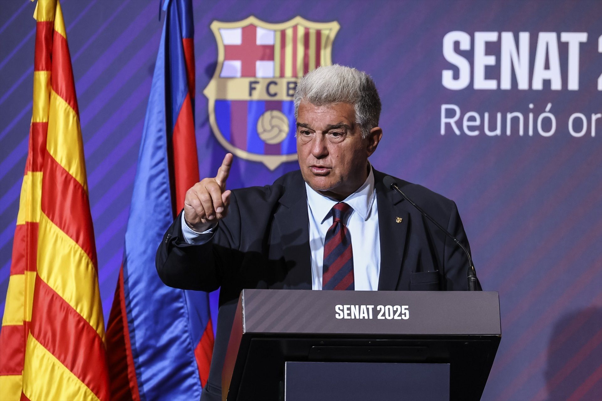 Joan Laporta durant el Senat 2025 d'aquest any | Europa Press Joan Laporta durant el Senat 2025 d'aquest any | Europa Press