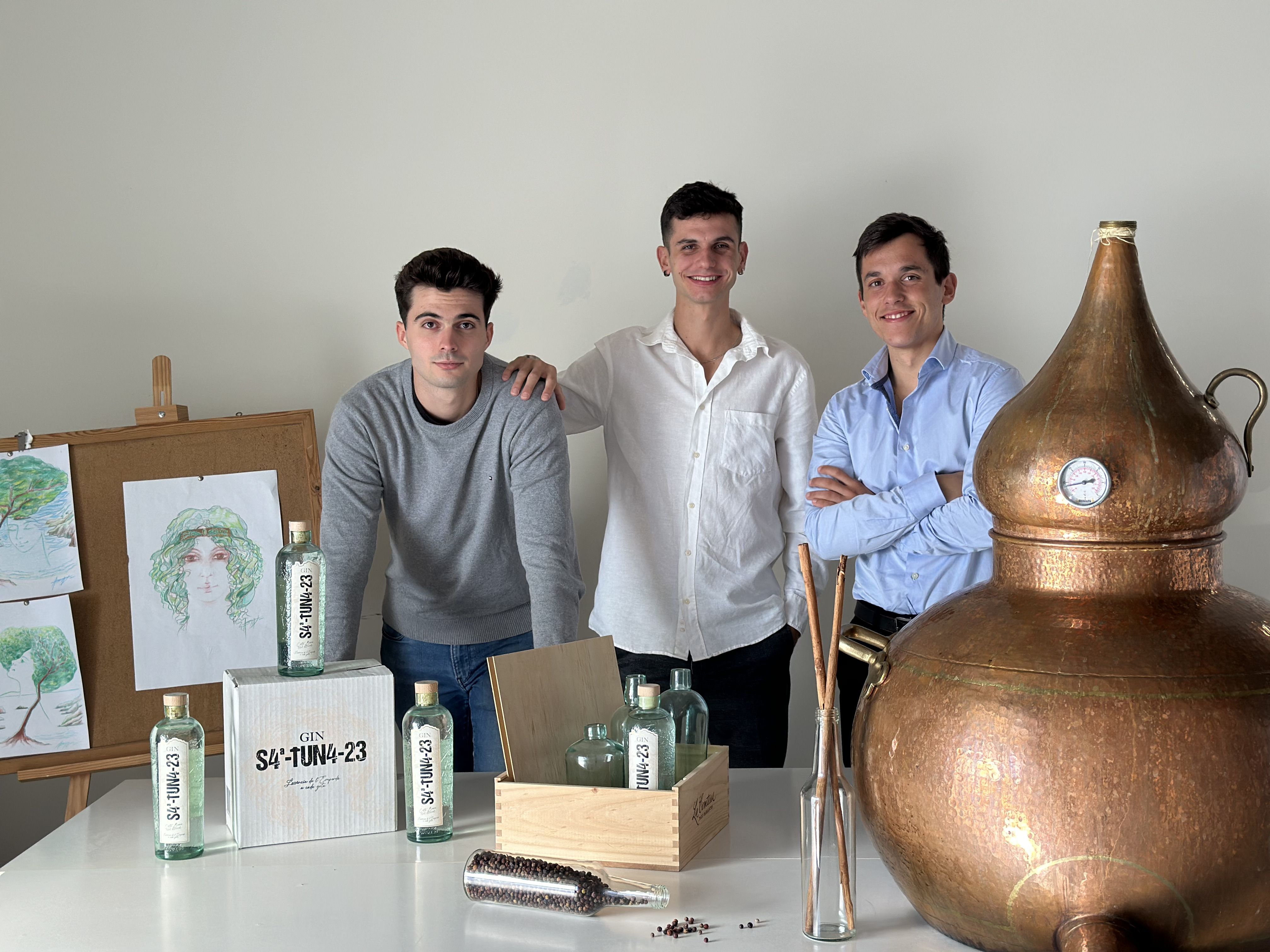 Els cofundadors de Sa Tuna Gin | Cedida