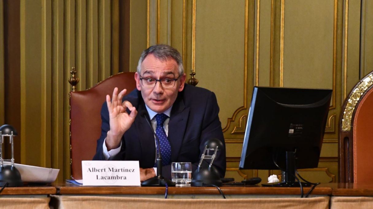 Albert Martínez Lacambra intervé durant la jornada sobre habitatge| Cedida