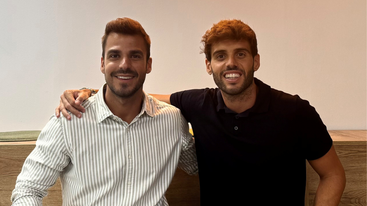 D’esquerra a dreta, Guillem Llacuna i Jordi Valenzuela, fundadors de Talent Match | Cedida